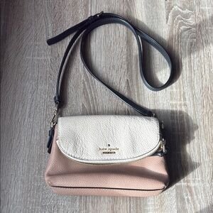Kate Spade Cream and Tan Crossbody Bag